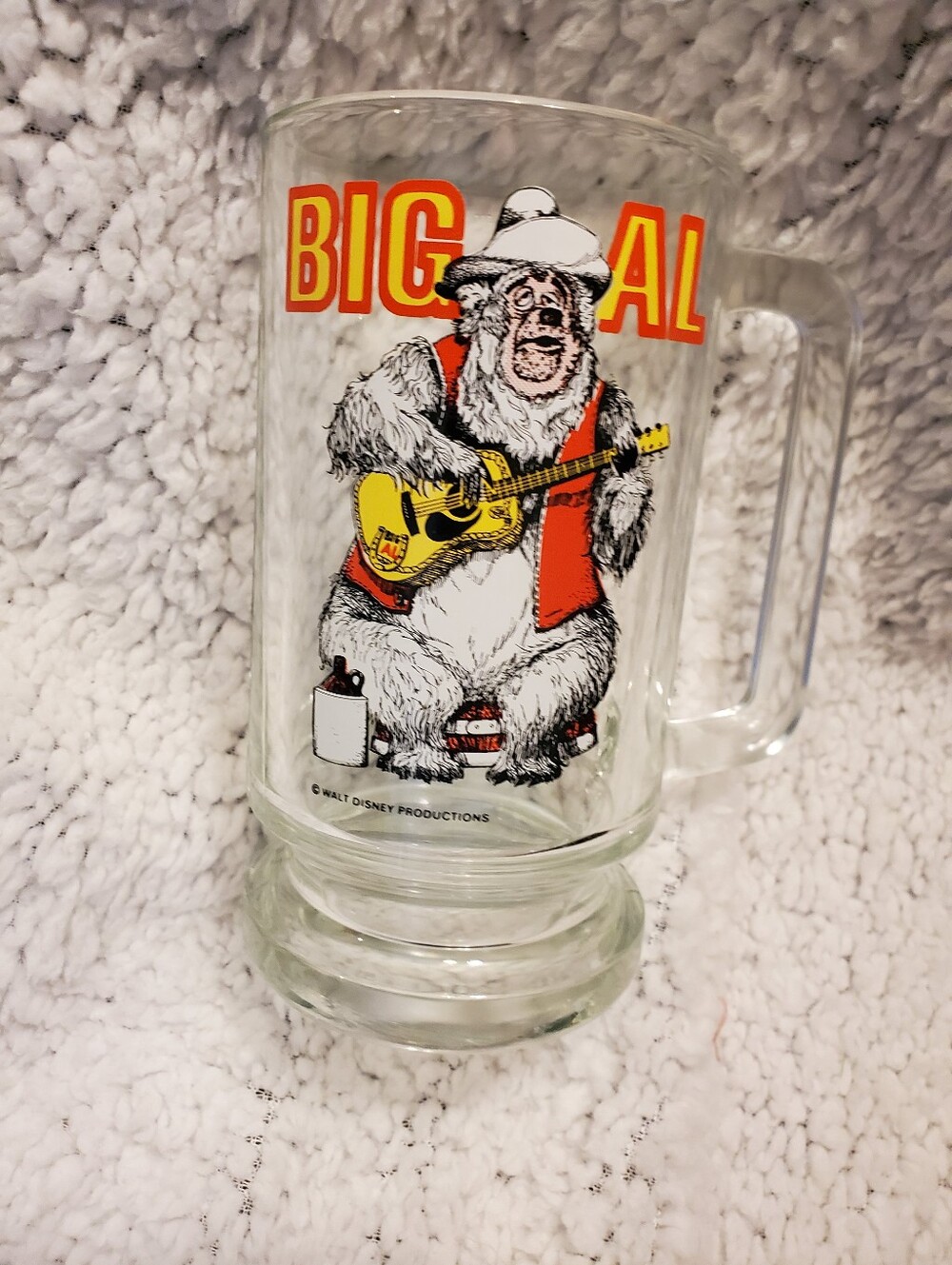 Vintage 70’s Disney “Big Al” Country Bear Jamboree Glass Mug
